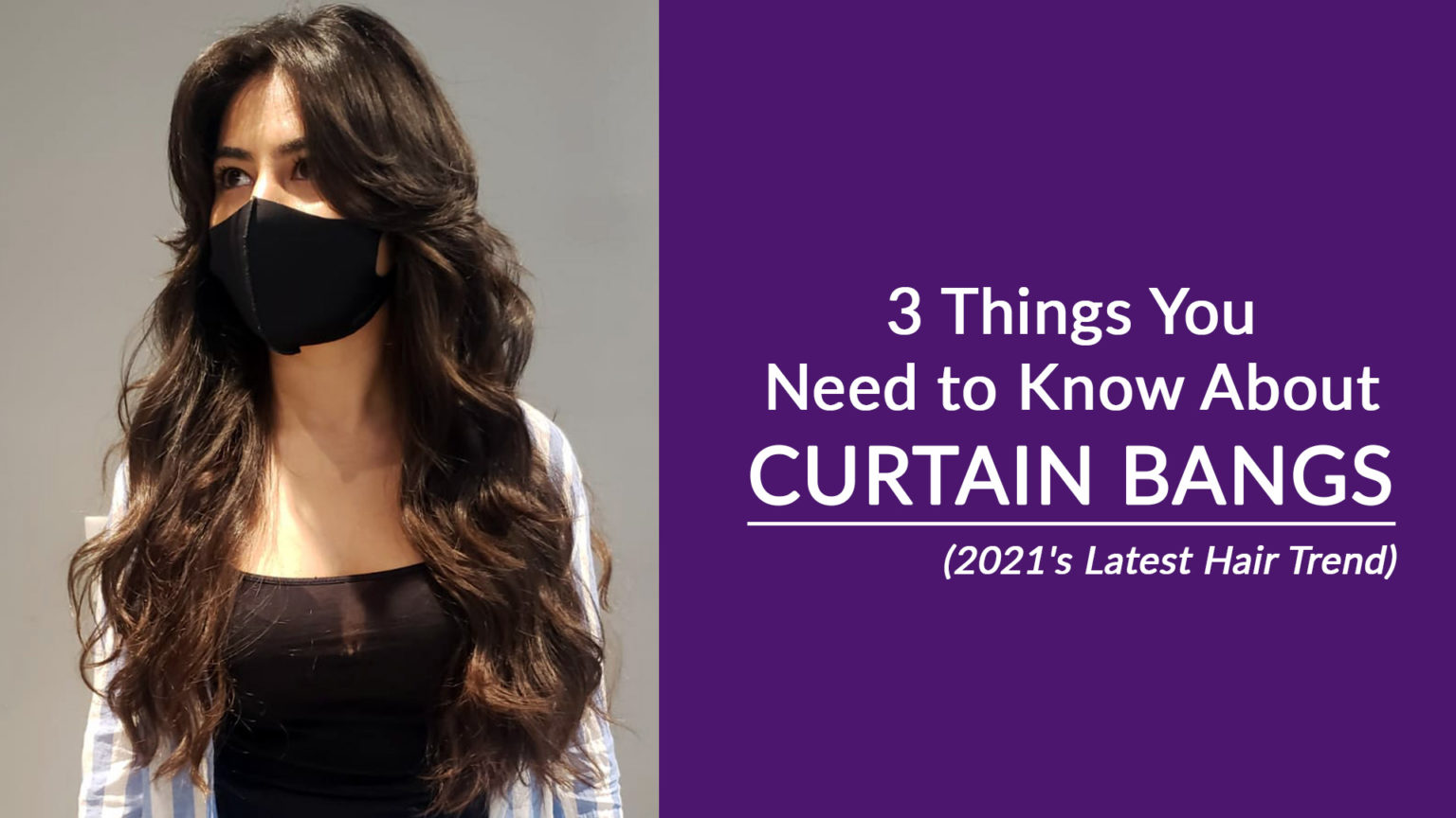 how to cut curtain bangs at home